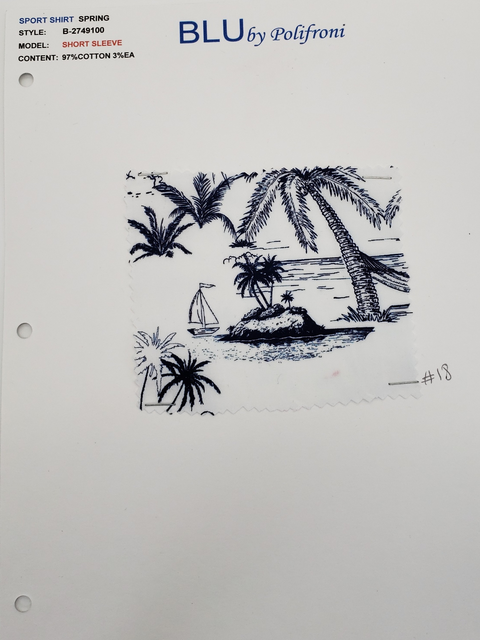 B2749100 fabric or card