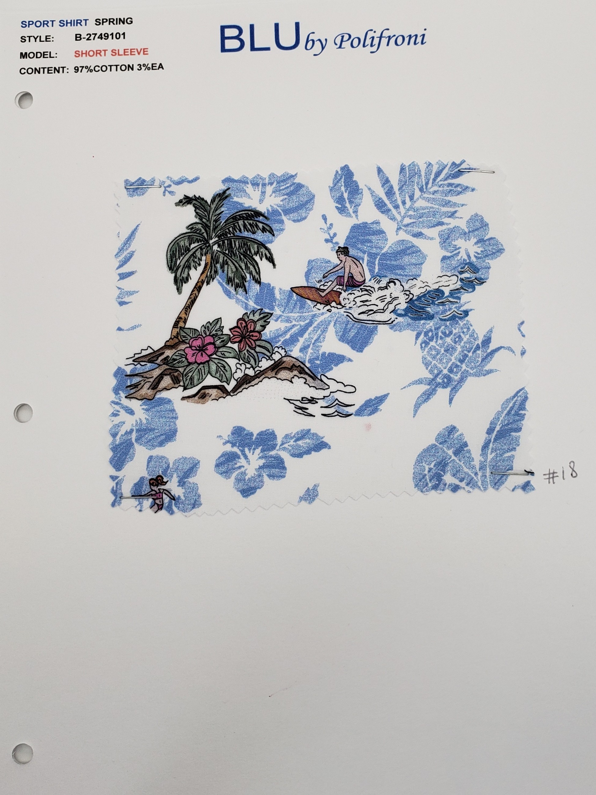 B2749101 fabric or card