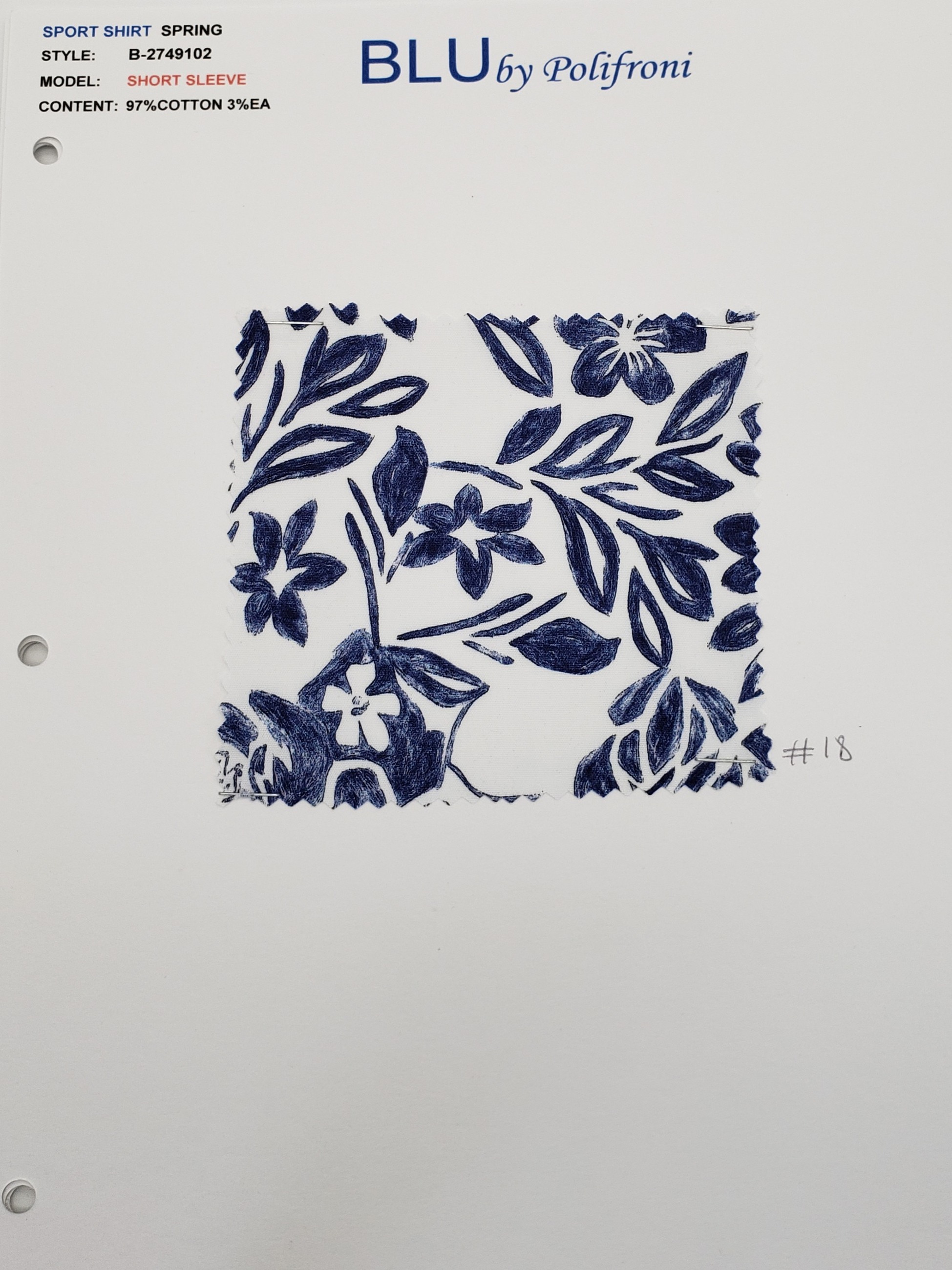 B2749102 fabric or card
