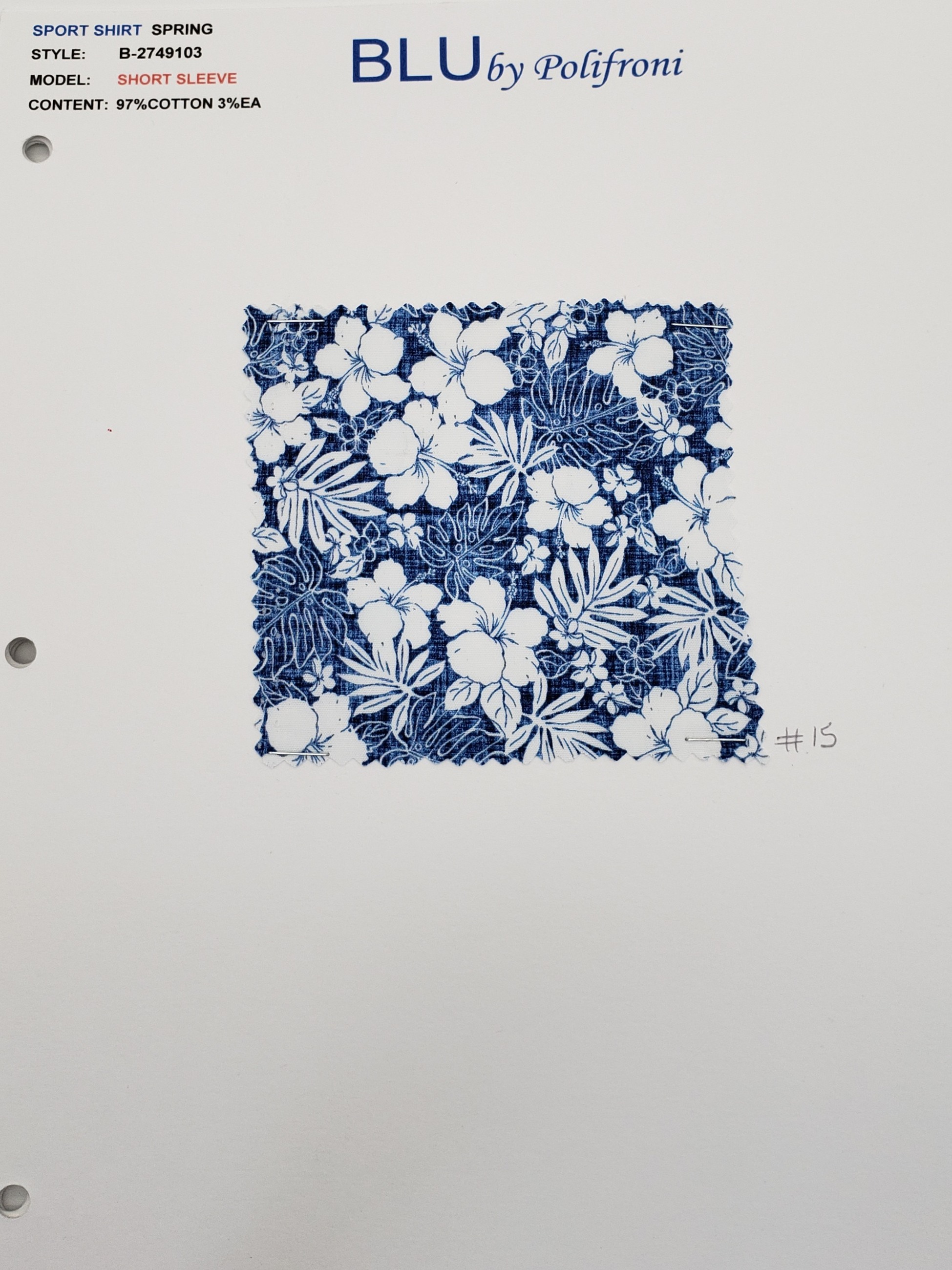 B2749103 fabric or card