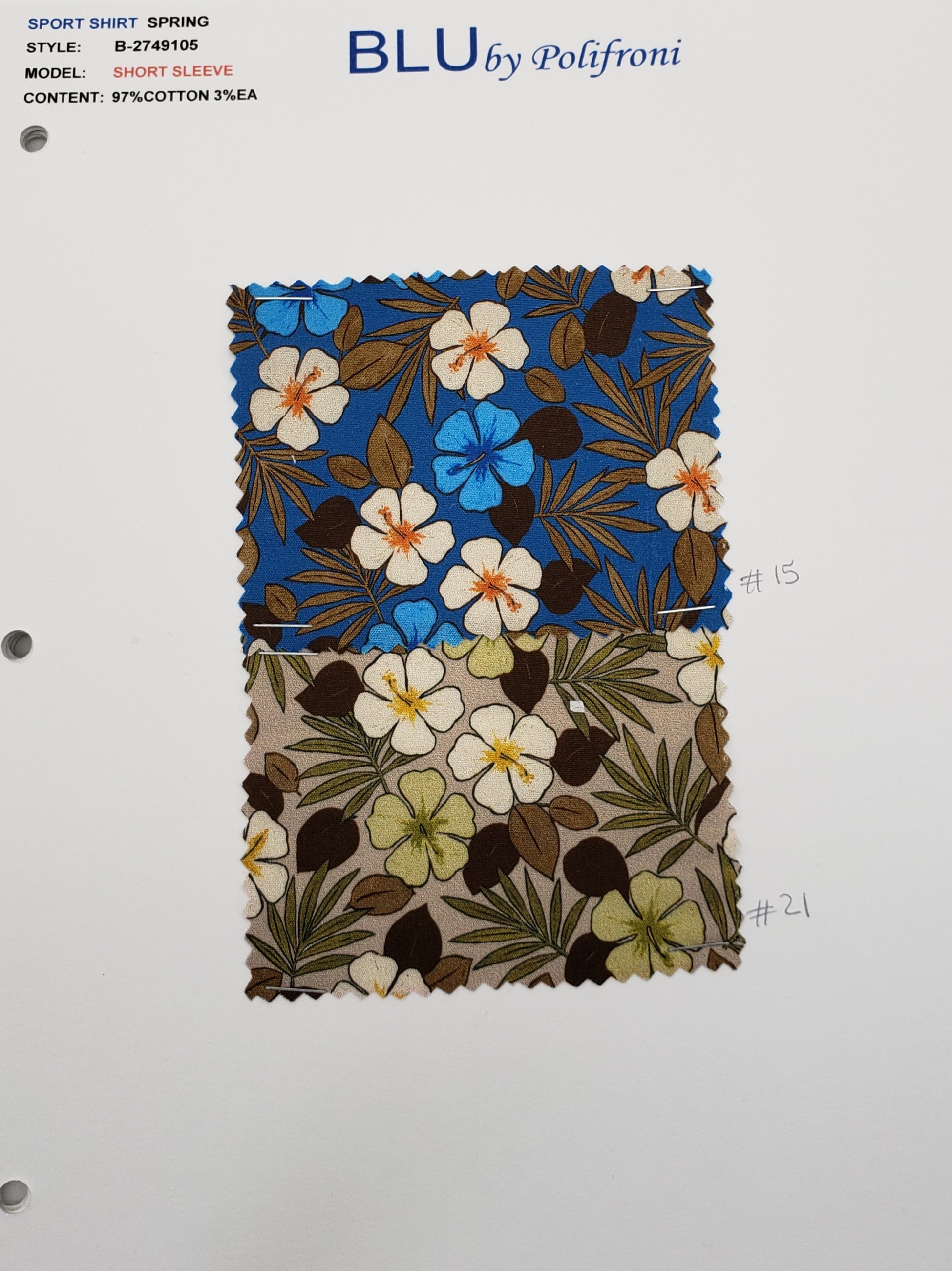 B2749105 fabric or card
